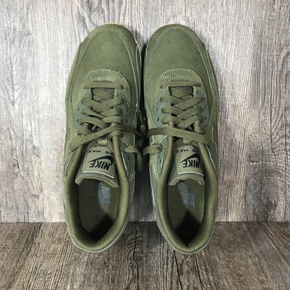 NEW Nike Air Max 90 Ultra 2.0 Leather Olive Canvas - Picture 5 of 6